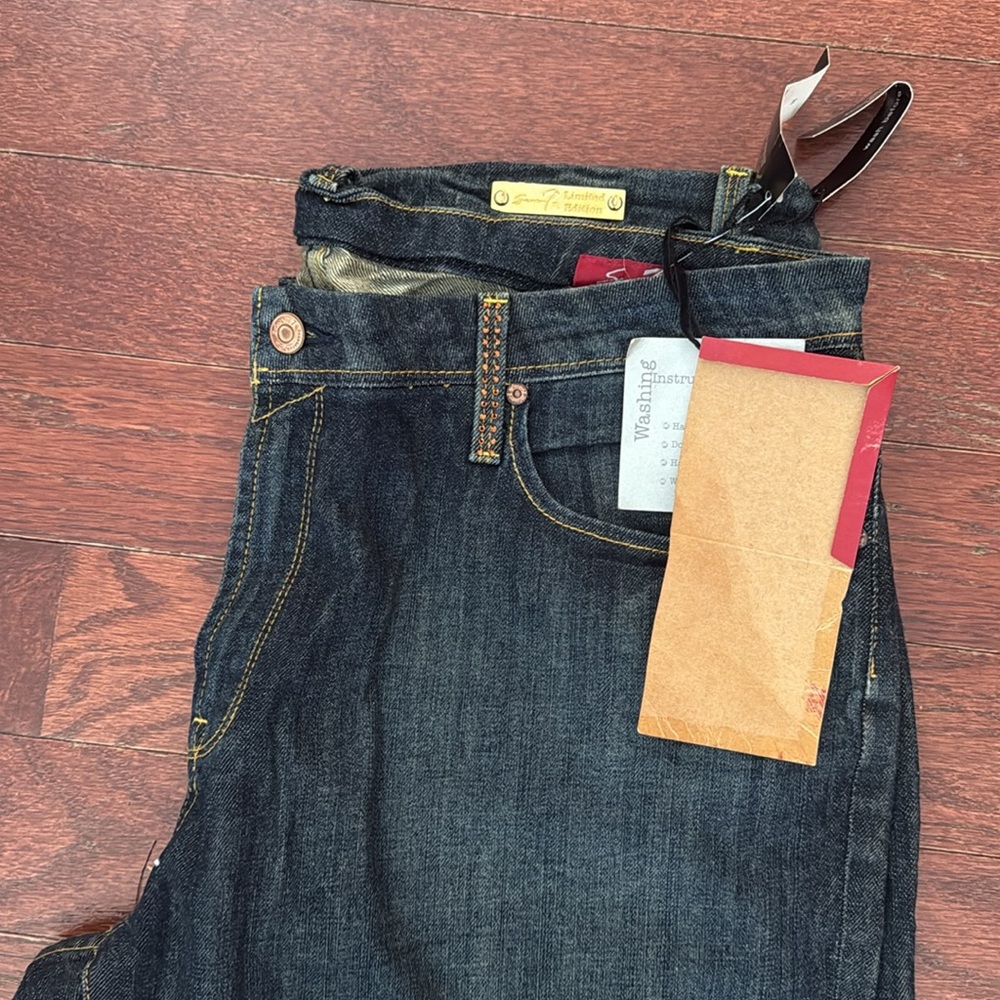 Seven7 Women's Boot Cut Jeans - Dark Blue - Picture 5 of 8